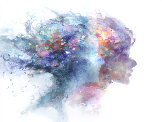 Placeholder for an image depicting a calm brainwave pattern