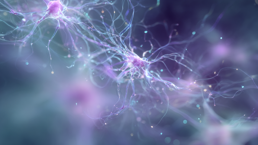 A calm, abstract image representing brainwaves or relaxation